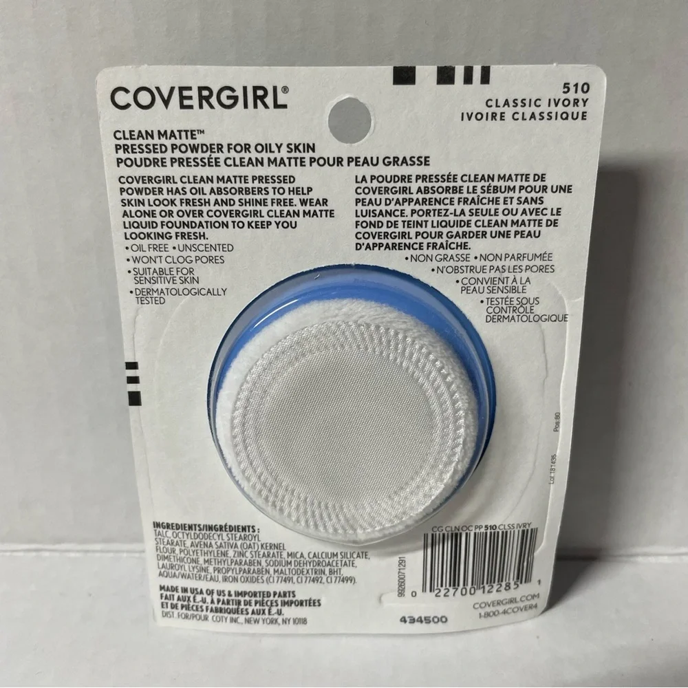 🦋$5🦋 Covergirl Classic Ivory 510 clean matte pressed powder oil control